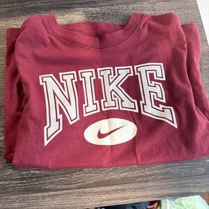 Nike Maroon Graphic T shirt